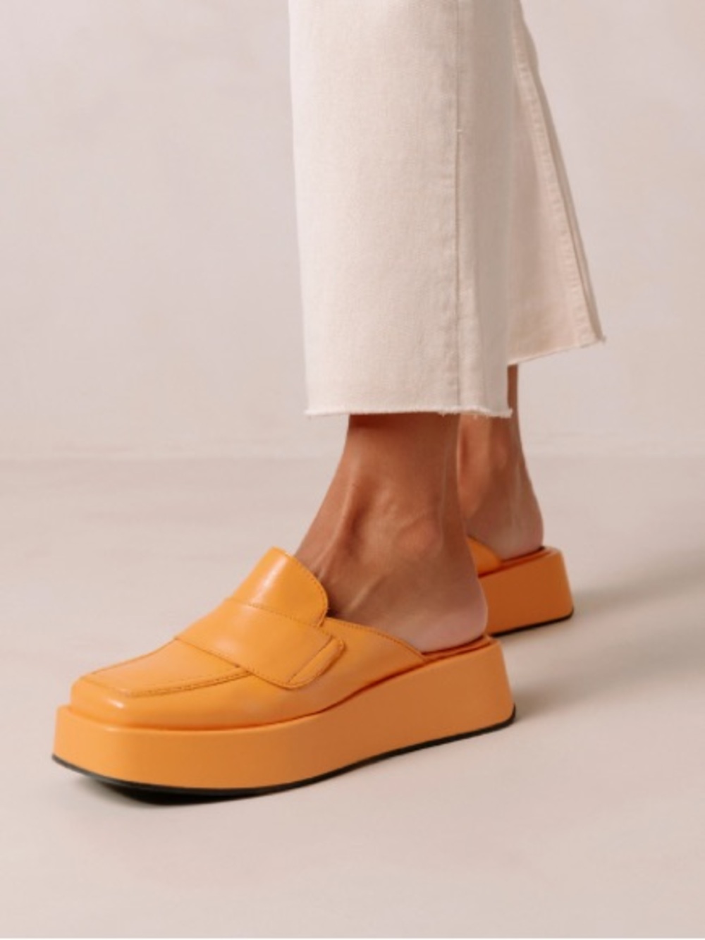 Alohas SVEGAN Tempera Fisherman-Inspired Platform Mule Loafers – Size US 8.5 - Picture 3 of 12